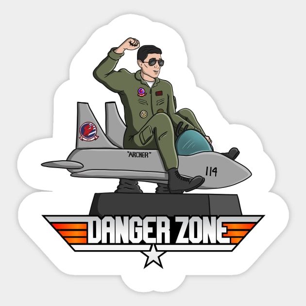 Danger Zone Sticker by kickpunch